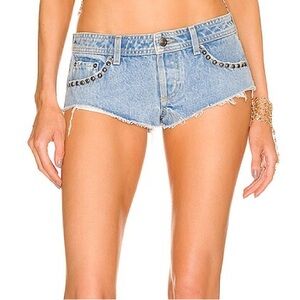 Dundas x Revolve Drew Low Rise Embellished Shorts Size 27